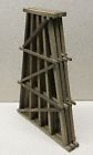 003-3 Modular Ho - " 5 Bridge Pier Triple Bent High Wood 8 Bass Trestle