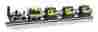 0228993 00641 Bachmann Bachmann-dewitt Clinton Historic Train Set Blue Yellow Ho 022899006413