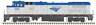 10003080 Atlas Ge Dash Standard Dc Amtrak Phase Silver Blue