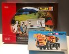 130308 And 13011 Faller Kibri Ho Scale Prefabricated House Under Construction Liebherr