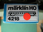 1st.cl Marklin 4218 Swiss Bls Blue Cream Passenger Car New In Box Ho Scale