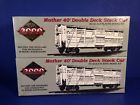 0770719 21389 Set Of Double Deck Mather Stock Car Ho 077071213899