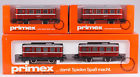 3018 4022 Marklin Primex Ho Railbus Trailer With 2 Trailers Ln Bx 1989-1992