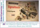 446-99 446 Rklin Ee Vg Marklin Model Signal Illustrated Handbook Very Good