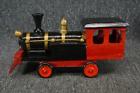 0502620 51380 Unbranded Painted Toy Wood Locomotive Train 050262513800