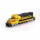 62901 Athearn Ath Genesis Santa Fe Gp7u Topeka Cab 2222 Dcc Sound Ho