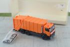 6394036 Wiking Mercedes Benz Atego Garbage Collector Truck Orange Ho Scale