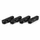 7975342 76439 Athearn Baltimore Ohio 40 3 Bay Ribbed-side Hopper 4 Pack Item 797534764392