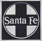 100003 8 " Embossed Black Santa Background Gage Fe Square Aluminum -