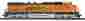 507-80-22861 80-22861 Dash-9 Diesel Engine Proto-sound Bnsf Mth W 3.0 Swoosh 4433 658081349107