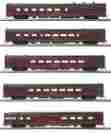 80-6001-3 Scale 87th Mth N W Powhattan Class 5 Car Passenger Lighted Set Ho