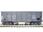 81055 Lackawanna Bay Hopper Ribside Dl Car 2 Accurail .t. Weathered