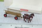 8930229 Wiking Horse Drawn Wooden Carriage Ho Scale