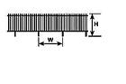 7640505 90459 Plastruct Fence Vert Rail 764050904595