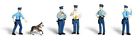 A1822 Woodland Scenics 5 Policemen 724771018223