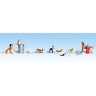 A1841 Woodland Scenics Dogs Cats Pcs Fine Detail Variety 724771018414