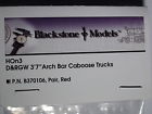 P.n.b370106 B370106 Blackstone Models Rgw Arch Bar Caboose Trucks Pair 812165022236