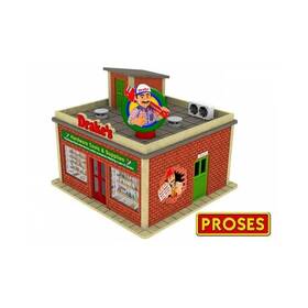 Bachmann Bac39123 O Scale Drakes Hardware Store With Light And Rotating Sign Kit