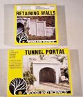 C1258 C1256 Woodland Scenics Ho Scale Tunnel Portal Retaining Walls New