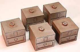 Chooch Cho7287 Tote Bin Loads For Barium Oxide 5 Hopper Scale Model Train Freigh