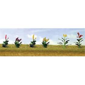 Fantasticfun Fa1660127 O Scale Flower Plants Assorted - Pack Of 10