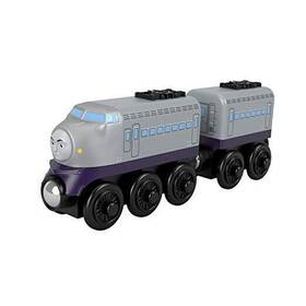 Gpr21 Fisher-price Wood Kenji Push-along Train Engine For Toddlers And Car