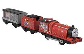 Gwh58 Fisher-price Motorized Toy Train Talking Engine With Sounds Phrases And Coal Car For James Gwh58 Fisher-price Motorized Toy Train Talking Engine With Sounds Phrases And Coal Car For James