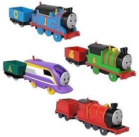 Hgx62 Fisher-price Motorized Toy Trains Set Of 4 Engines Thomas Percy Kana 4pk And Friends