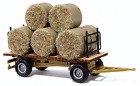 44930 Ho Field Load Wagon Busch Hay Trailer Farm Dioramas