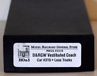 3319 Hon3-129 Labelle Denver Rio Grande Western Vestibuled Coach Mrgs Woodworking