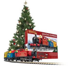 R1248 Hornby Santas Express Christmas Toy Train Set Red Blue And Yellow