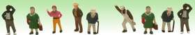Model Power Mdp1344 N Scale Street People - 9 Piece