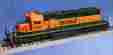 37-6613 Sd40-2 6744 Production Kato Precision Railroad Models Burlington Northern Santa Fe Diesel Mid By Dcc Ready