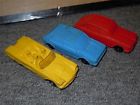3plastic Stavanger Vgc " Norway Tomte Lot Car. Laerdal Rubber 4 Vintage
