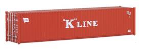 Walthers Scenemaster 949-8153 40ft Corrugated Ho Scale Model Foot Container K-line