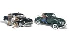 Woo-as5540 Woodland Scenics Ho Scale Getaway Gangsters Cars Cops 724771055402