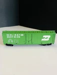 Tyco Ho Scale 339E 50 Ft Plug Door Burlington Northern Box Car. Fixed Price $5.00.