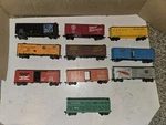 10 Vintage 50S/60S Train Boxcars,athearn,crown,varney,roundhouse. Fixed Price $60.00.