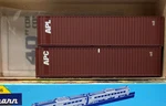 Ho Athearn 5744 40 Ft Container 2-PACK Apl Brown. Fixed Price $24.99.