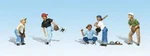 Woodland Scenics A1869 Ho Accents Baseball Players Figures (set Of 6). Fixed Price $16.79.