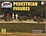 Ho Scale Atlas 793 Assorted Unpainted Pedestrian Figures Pkg (24). Fixed Price $7.01.