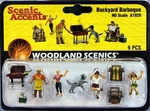 Woodland Scenics HO/HON3 Set Of Backyard Barbeque (1929). Fixed Price $21.95.
