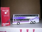 Herpa #830472 Setra 228 Double Deck Bus "erisman" W/complete Interior H.o.. Fixed Price $29.99.