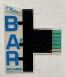 O'malley's Bar Verticle Sign Right View 1-3/4" Tall -lights/blinks/more! O-scale. Fixed Price $21.89.
