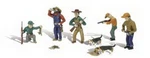 Woodland Scenics A1903 Ho Accents Rabbit Hunt Figures (set Of 11). Fixed Price $11.99.