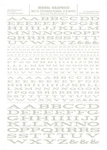 Woodland Scenics Dry Transfer Extended Roman Letters White MG716. Fixed Price $8.99.