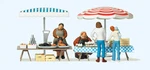 Preiser 10052 1:87 Ho Market Stalls. Finished Model. Fixed Price $32.99.