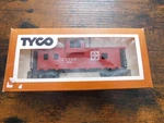 Tyco Ho Scale Model Train Santa Fe Red 40' Caboose A.t.&s.f. 7240 328J:350 W/box. Fixed Price $15.00.
