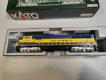 Kato Ho Alaska Railroad SD70MAC #4001, Nose Headlight, Sound. Fixed Price $135.00.