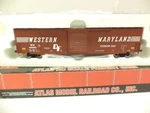 Atlas Ho Acf 60' Auto Parts Box Car, Western Maryland 495985. Fixed Price $39.99.